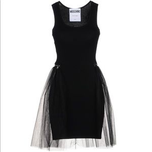 Moschino Couture Tulle Black Dress